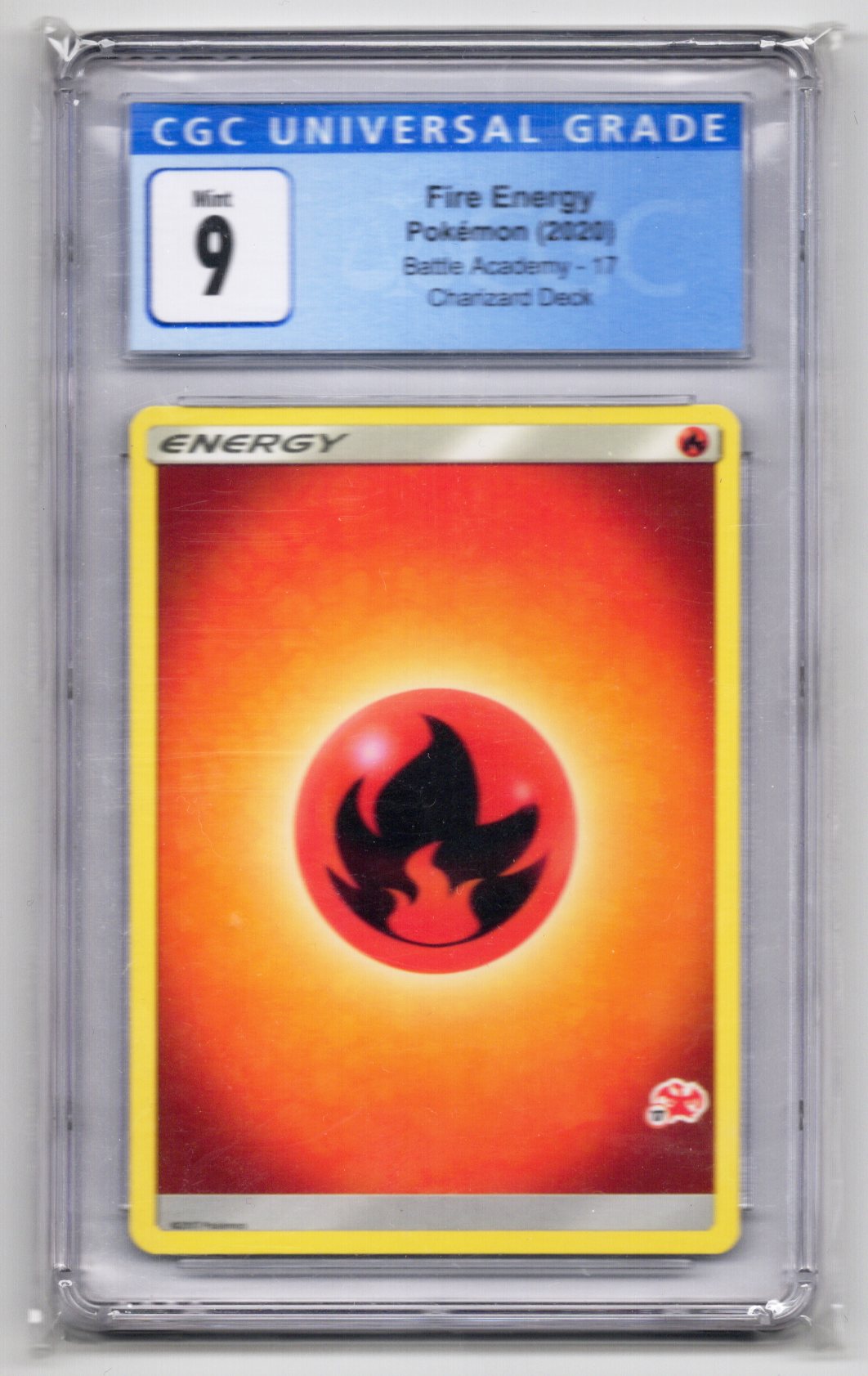 battle academy fire energy CGC 9 pokemon Charizard deck