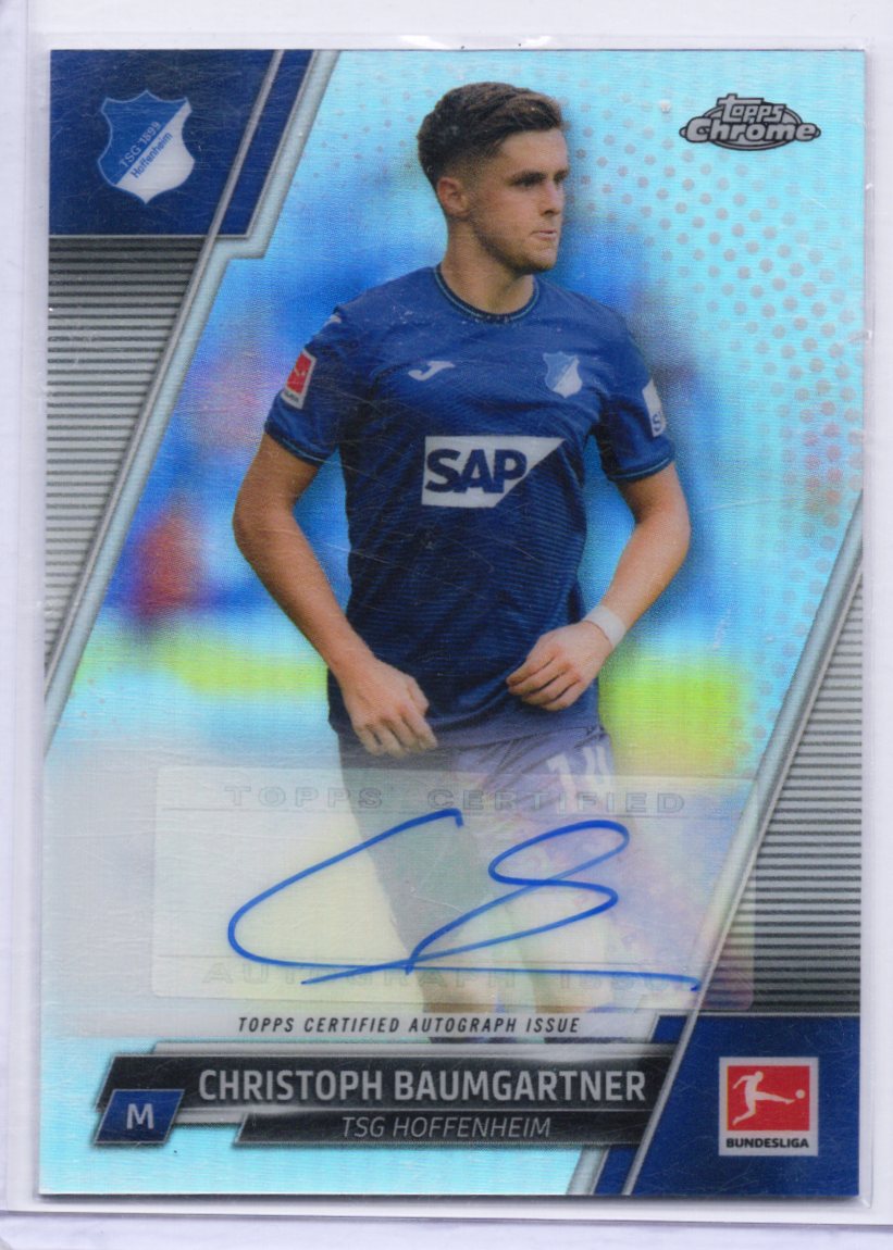 2021-22 Topps Chrome Bundesliga Chrome Christoph Baumgartner #BCA-CBA Auto