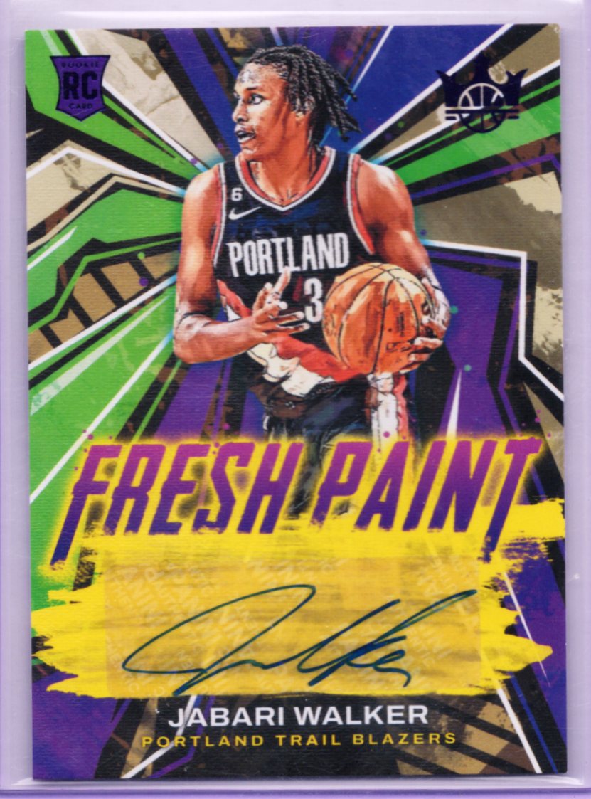 2022-23 Court Kings Fresh Paint Autograph Jabari Walker RC 041/49 No FP-JBW