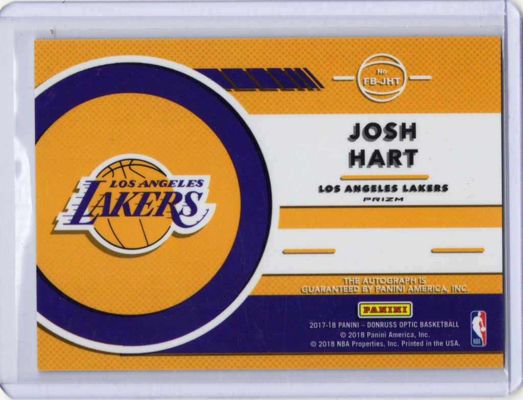 2017-18 Panini Donruss Optic - Fast Break Signatures Josh Hart #FB-JHT (AU, RC)