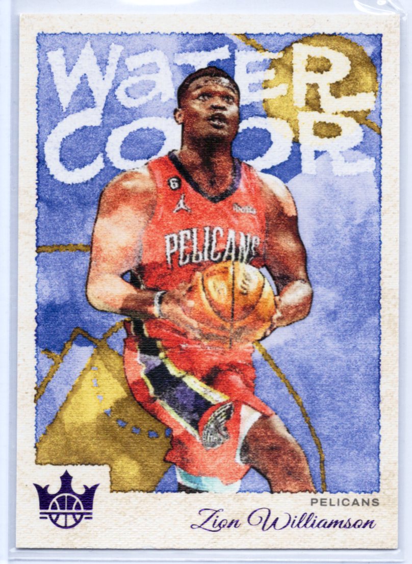 2022-23 Panini Court Kings Zion Willamson Ruby 10/49 Water Color Pelicans