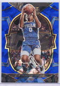 2022-23 Panini Select - Tyrese Maxey #9 Blue Cracked Ice Prizm - Philadelphia 76