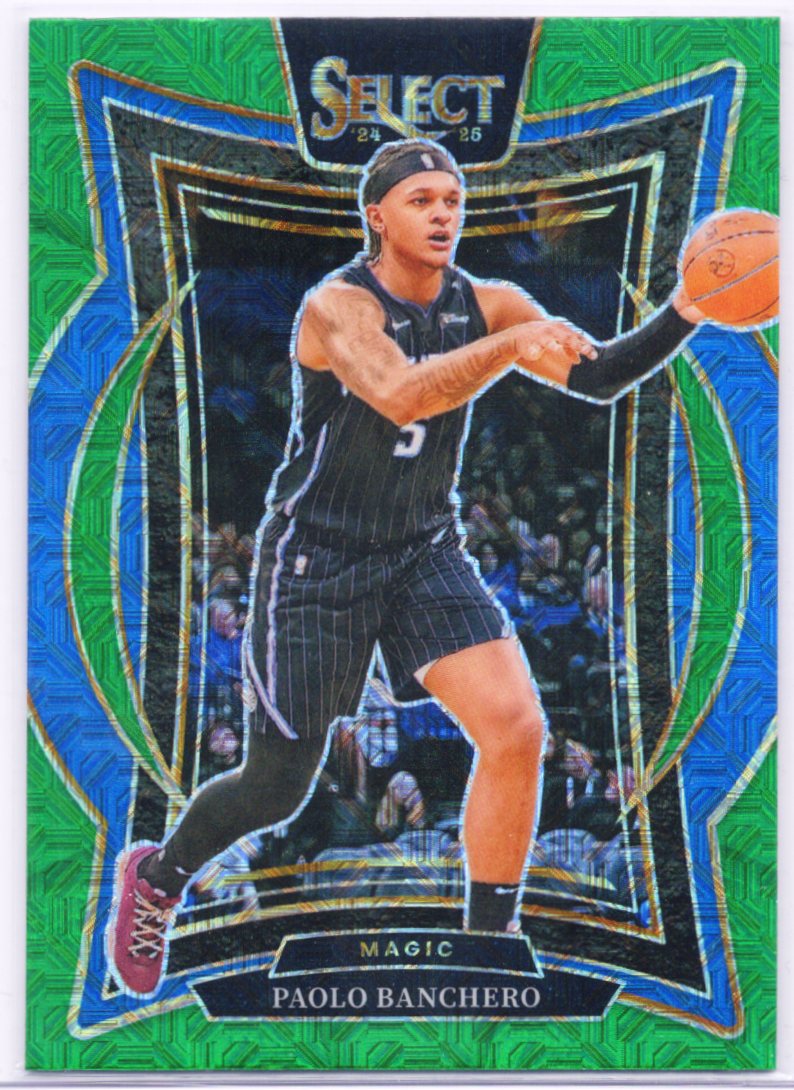 2024-25 Panini Select - Concourse Paolo Banchero #35 Green Mojo Prizm