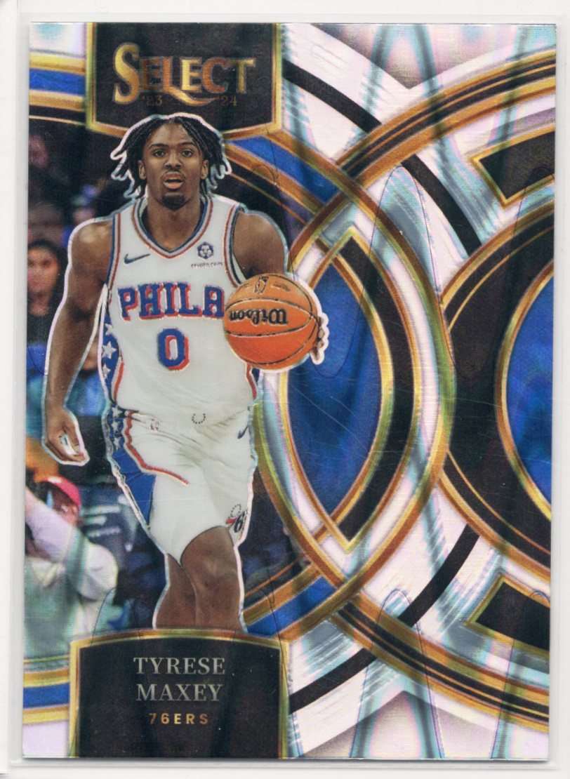2023-24 Panini Select - Premier Level Tyrese Maxey #157 Tectonic Prizm