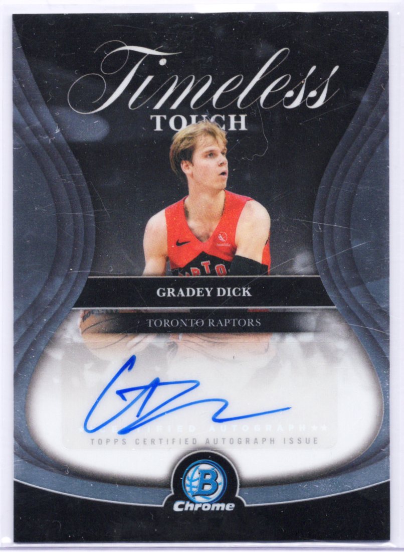 2025-26 TOPPS BOWMAN CHROME #TTA-GD GRADEY DICK TIMELESS TOUCH AUTO
