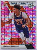 2019-20 Mosaic Pink Camo Prizm Cameron Johnson RC NBA Debut Phoenix Suns #265 SP