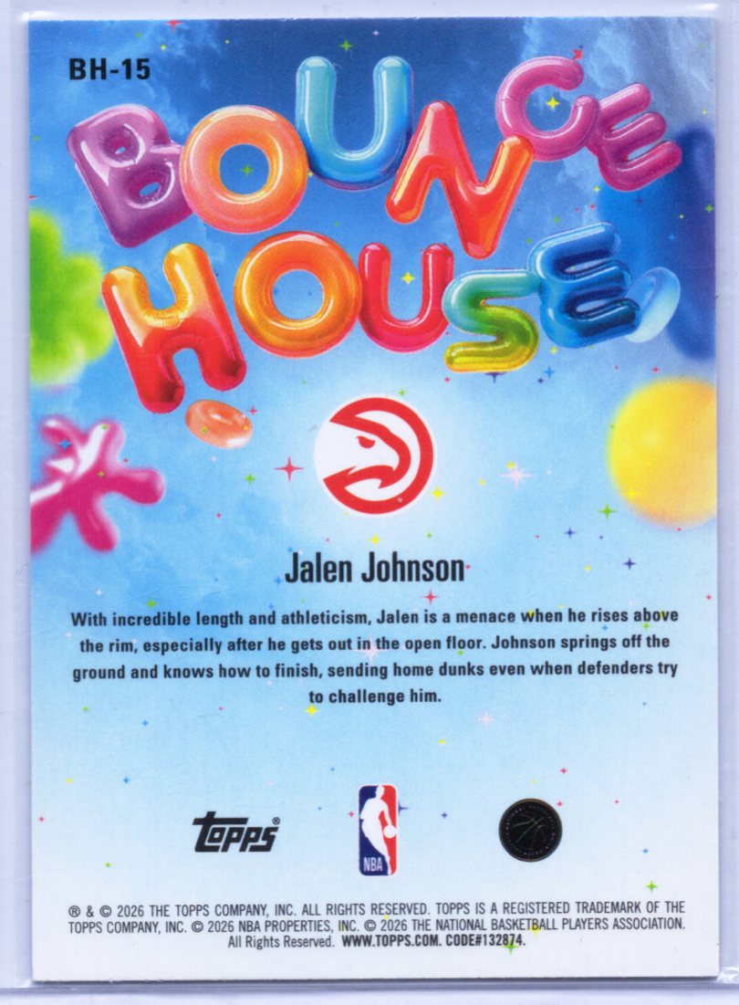 2025-26 NBA Hoops Bounce House Jalen Johnson SP