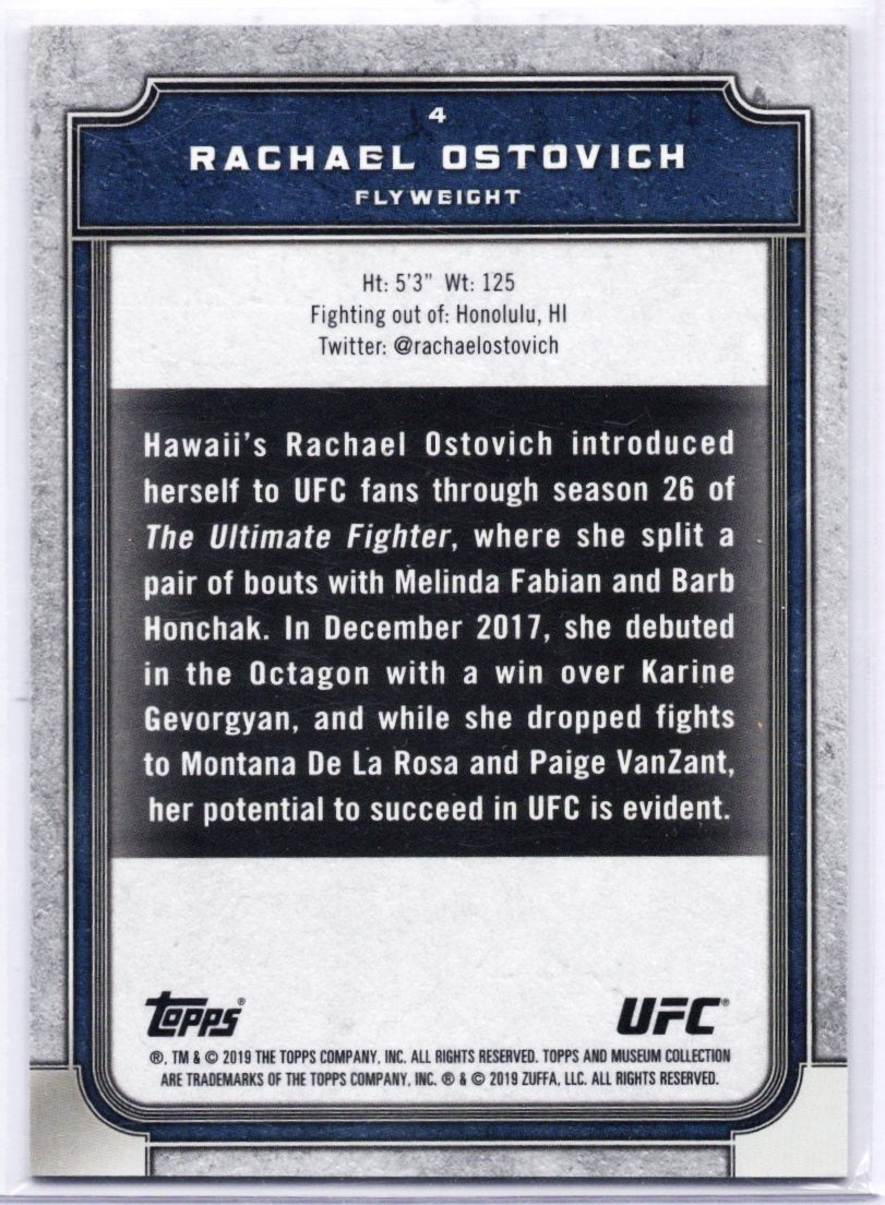 2019 Topps Museum Collection Copper 121/159 Rachael Ostovich #4 Rookie RC 03rx