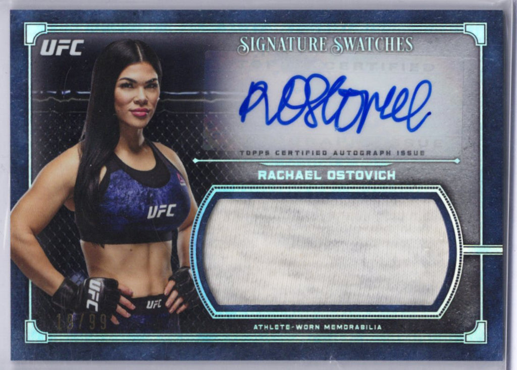 Topps 2019 UFC Museum Collection Rachael Ostovich Auto Dual Relic 19/99