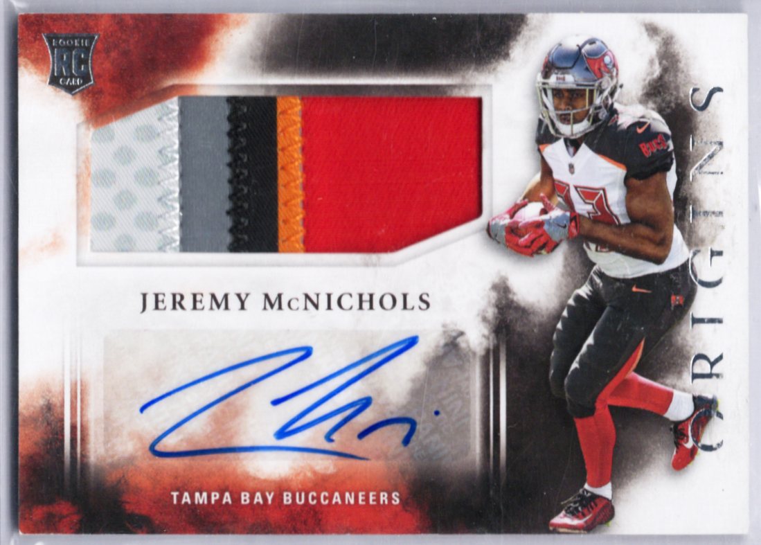 2017 Panini Origins - Rookie Jumbo Patch Autographs Jeremy McNichols #139