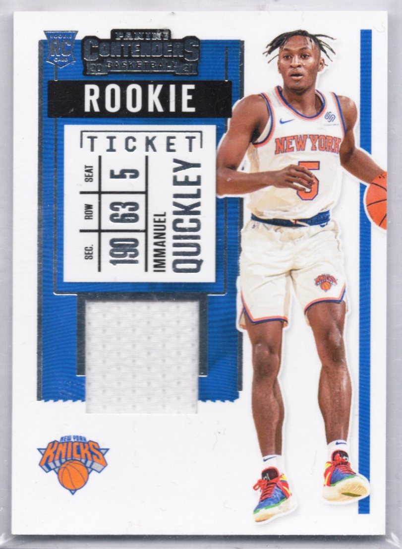 IMMANUEL QUICKLEY 2020-21 Panini Contenders Basketball RC Rookie Card No. RS-IQK