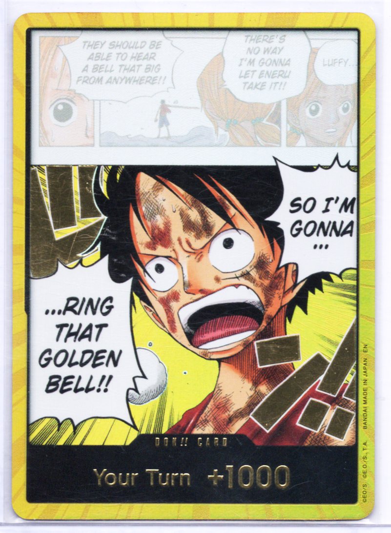 Bandai One Piece Card Game Monkey D. Luffy Gold DON!! (EN)