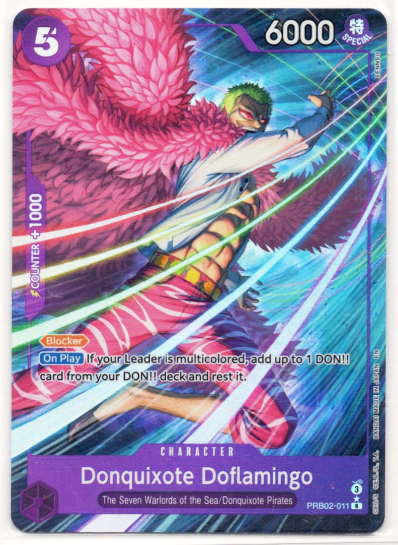 Donquixote Doflamingo Alternate Art PRB02-011 Premium Booster -The Best- Vol.2