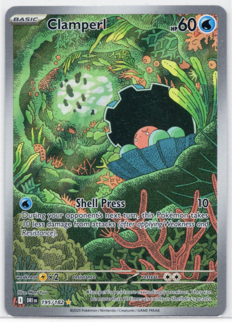Clamperl 195/182 - IR - Destined Rivals - Pokemon TCG - NM