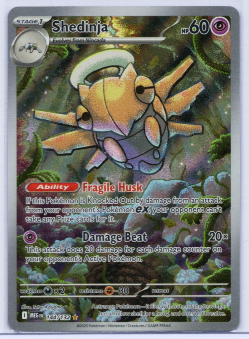 2025 Pokemon Mega Evolution Shedinja Illustration Rare #144/132