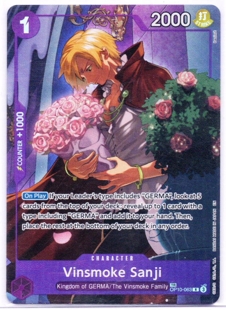 2025 One Piece Legacy of the Master Vinsmoke Sanji Treasure Rare #OP10-063