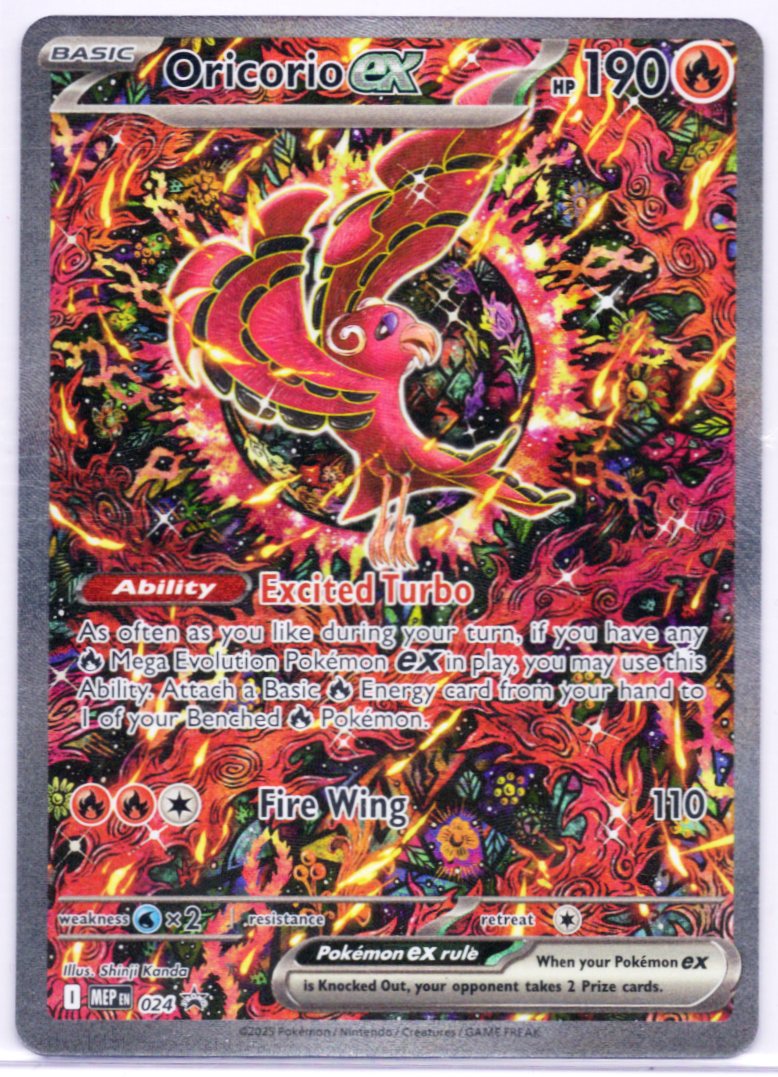 Oricorio ex Holo Promo ME: Mega Evolution Promo 024 NM