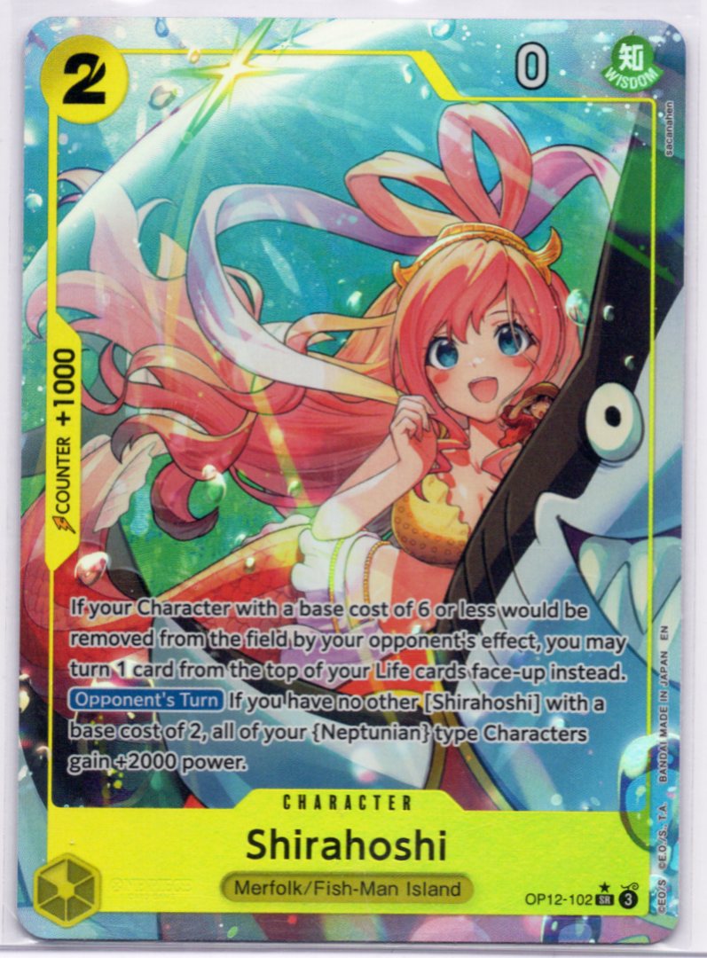 Shirahoshi (Alternate Art) OP12-102 Legacy of the Master Foil English NM