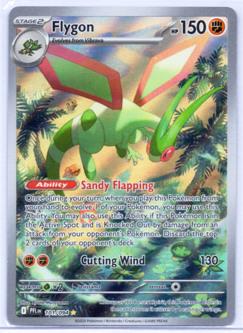 Flygon 101/094 Phantasmal Flames Illustration Rare Near Mint