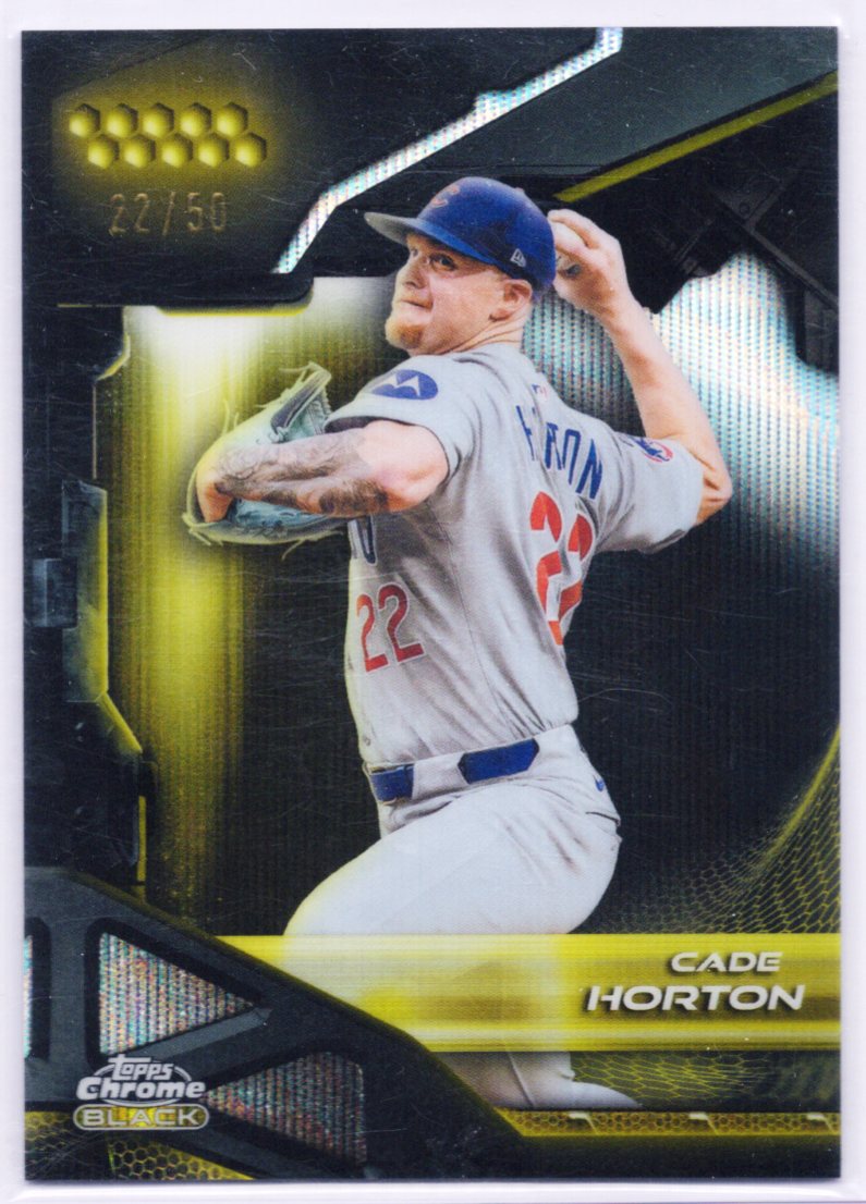 2026 Topps Chrome Black Cade Horton Gold Mini-Diamond Refractor #22/50 Cubs