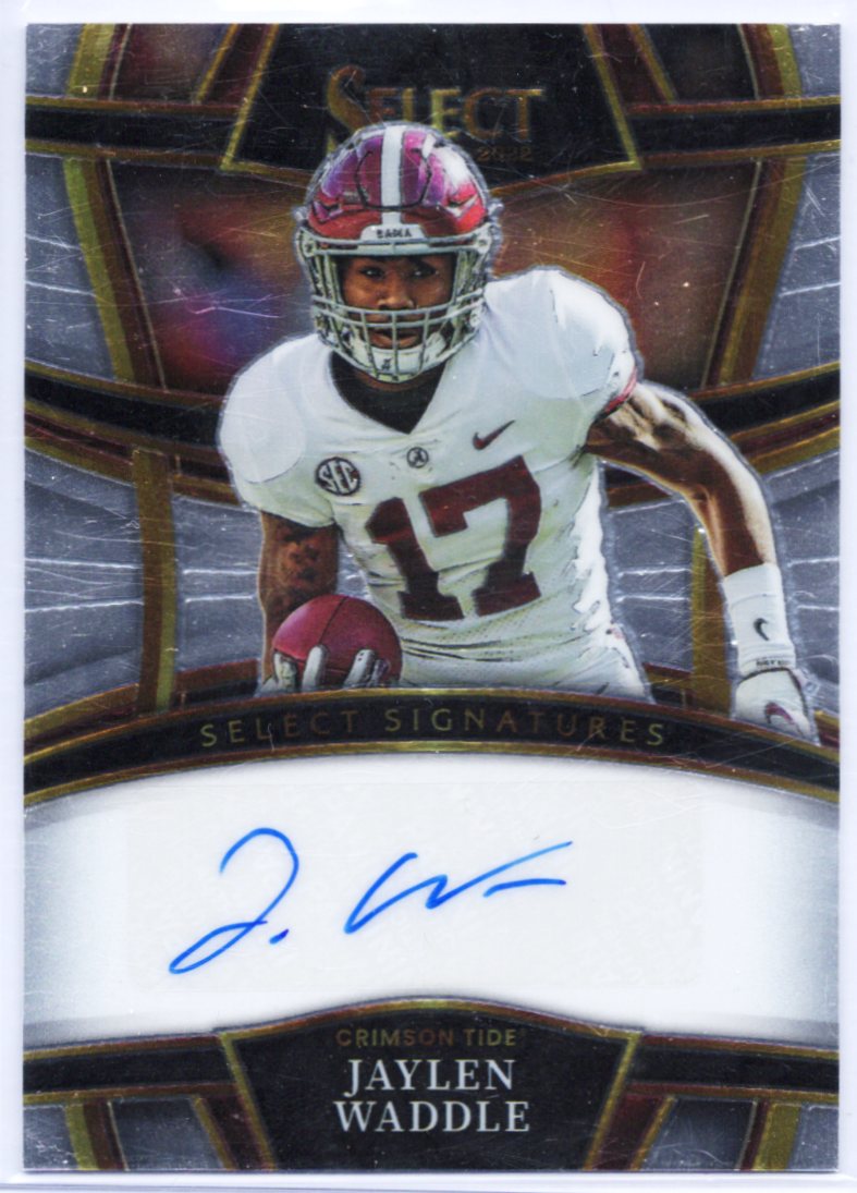 2023 JAYLEN WADDLE SELECT DRAFT PICKS SIGNATURES S-JW