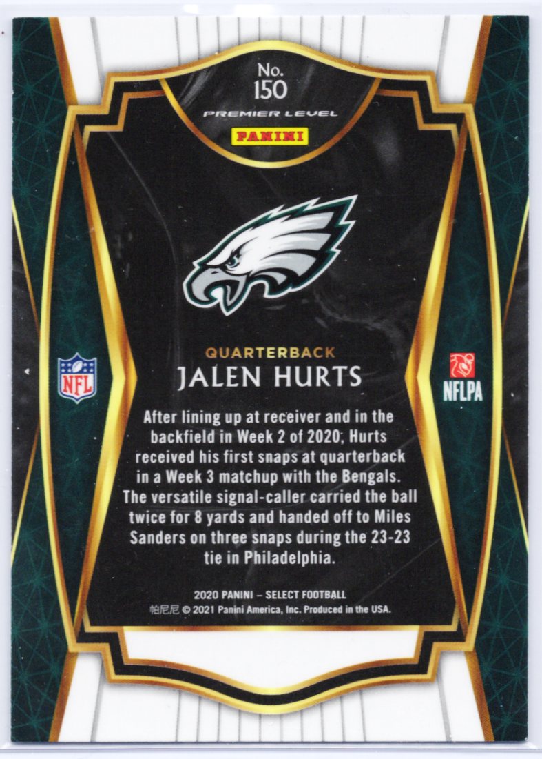 2020 Panini Select #150 Jalen Hurts RC F104
