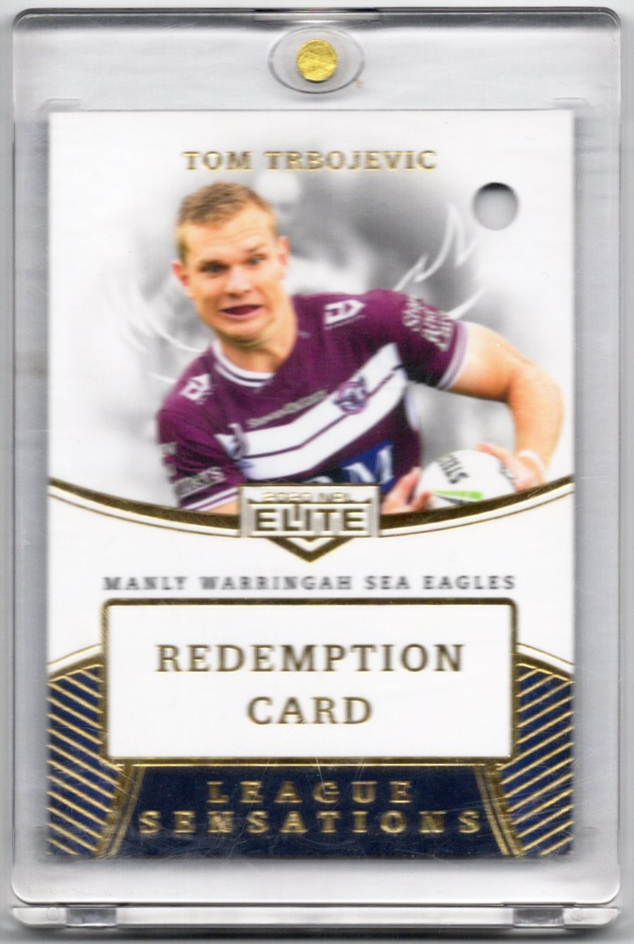 Elite 2020 NRL Tom Trbojevic Manly League Sensations Auto and Redemption  21/80
